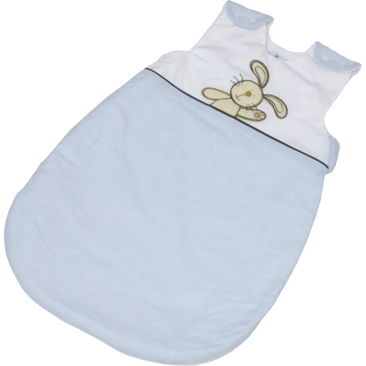Be Be's Collection Sommer-Schlafsack mit Frottee 70 cm Hasi blau 488-53