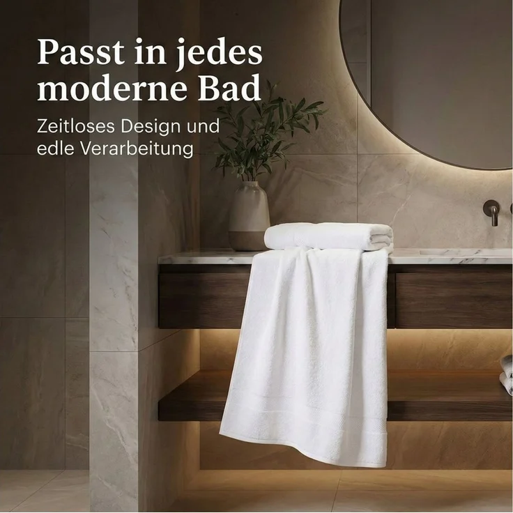 Betz Badetuch 2 Stück Badetücher PALERMO Größe 100 x 200 cm, 100% Baumwolle (Set), Badetuch – Bild 3