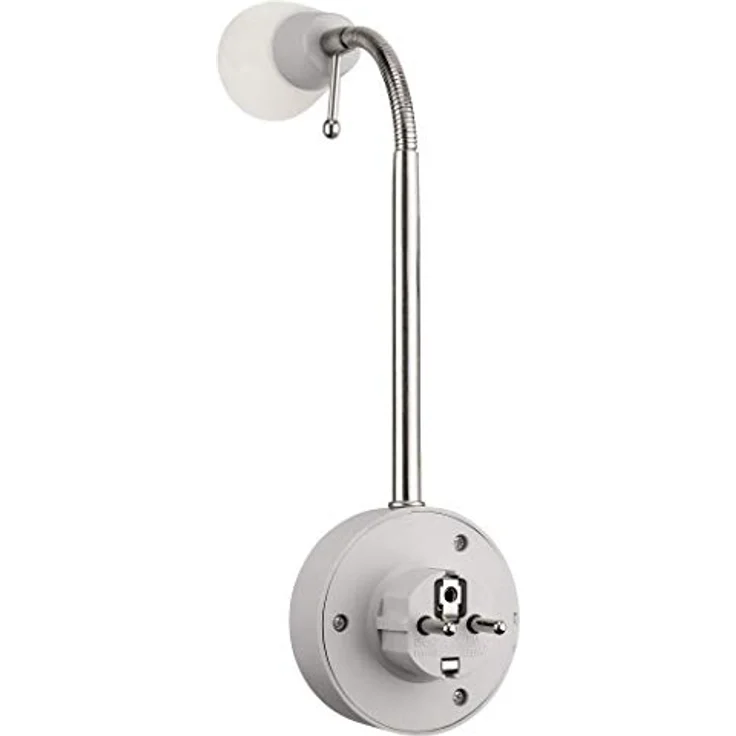 SEBSON 2x LED Steckdosenlampe dimmbar, 2W Steckerleuchte mit flexiblem Leuchtarm und warmweißem Licht – Bild 4