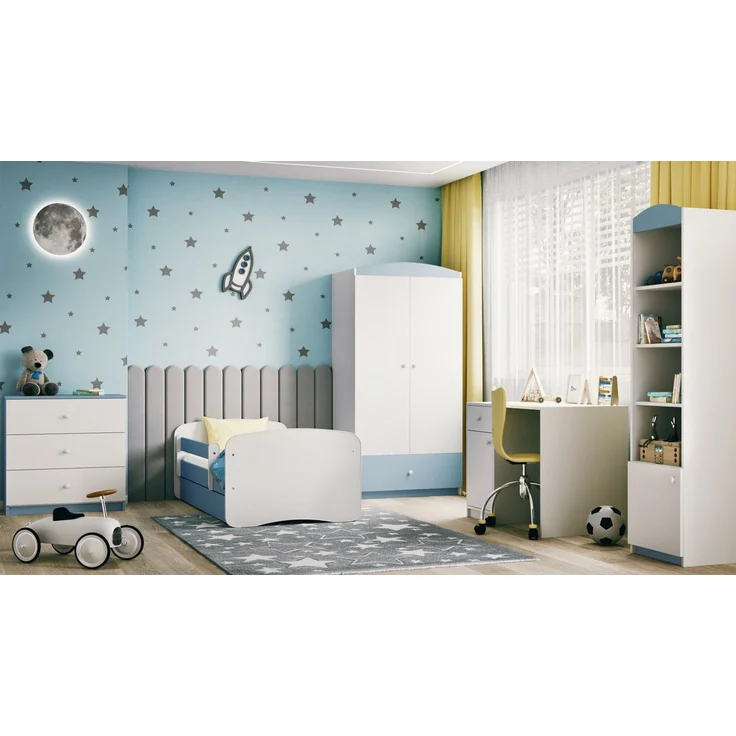 Raumhirsch Furniture Kinderbett Babydream 180x80 cm 160x80 cm 140x70 cm - Komplettset mit Schublade (Bett für Jungs & Mädchen, Einzelbett 2–12 J, mit Rausfallschutz und Lattenrost), Verschiedene Farben – Bild 4