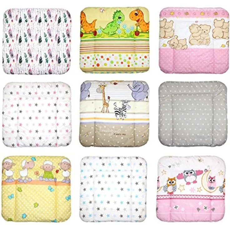 Baby Auflage Wickelauflage, Wickeltischauflage, 70x50 cm 70x70 cm 70x85 cm (70x70 cm, D29)
