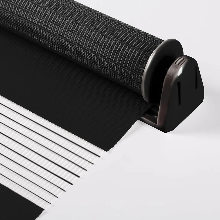 Doppelrollo Klemmfix ohne Bohren 40x150 cm Schwarz Duo Rollo Klemmrollo Sonnenschutzrollo Fensterrollo für Fenster & Türen Zebrarollo Seitenzugrollo – Bild 3