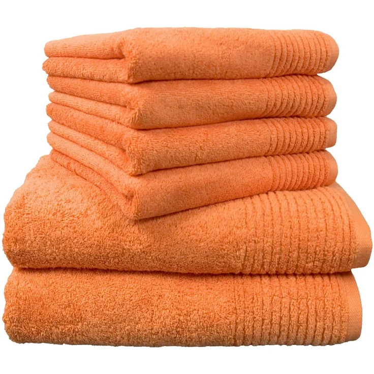 Dyckhoff Handtuch Set Brillant, Walkfrottee (Set, 6-St), mit Streifenbordüre,4 Handtücher (50x100cm), 2 Duschtücher (70x140cm) – Bild 1