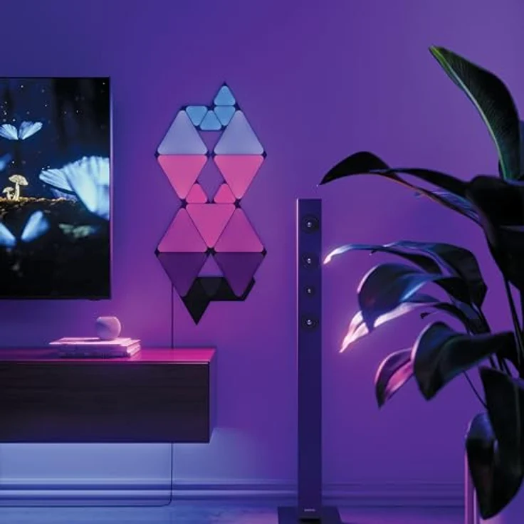 Nanoleaf Shapes Mini Triangles Ultra Black Expansion 10 PK EEK G – Bild 6