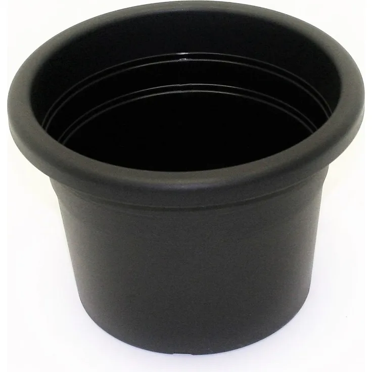 Pflanztopf Cilindro Kunststoff rund anthrazit d=15 cm alpfa 851129