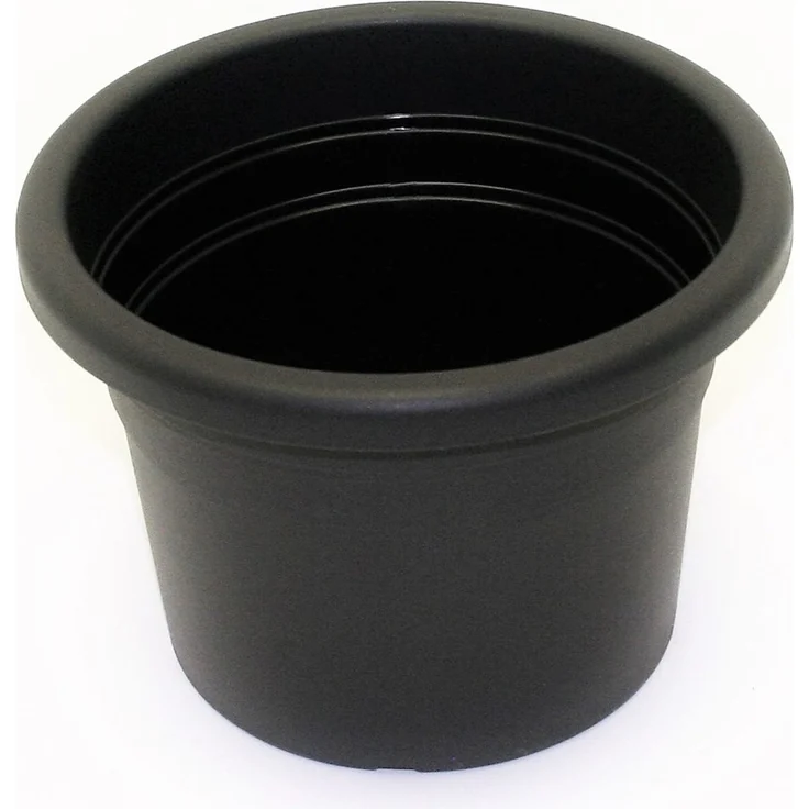 Pflanztopf Cilindro Kunststoff rund anthrazit d=15 cm alpfa 851129
