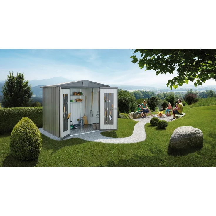 Biohort Gerätehaus Europa, 5: 316 x 228 x 209 (b x t x h) cm, dunkelgrün – Bild 4
