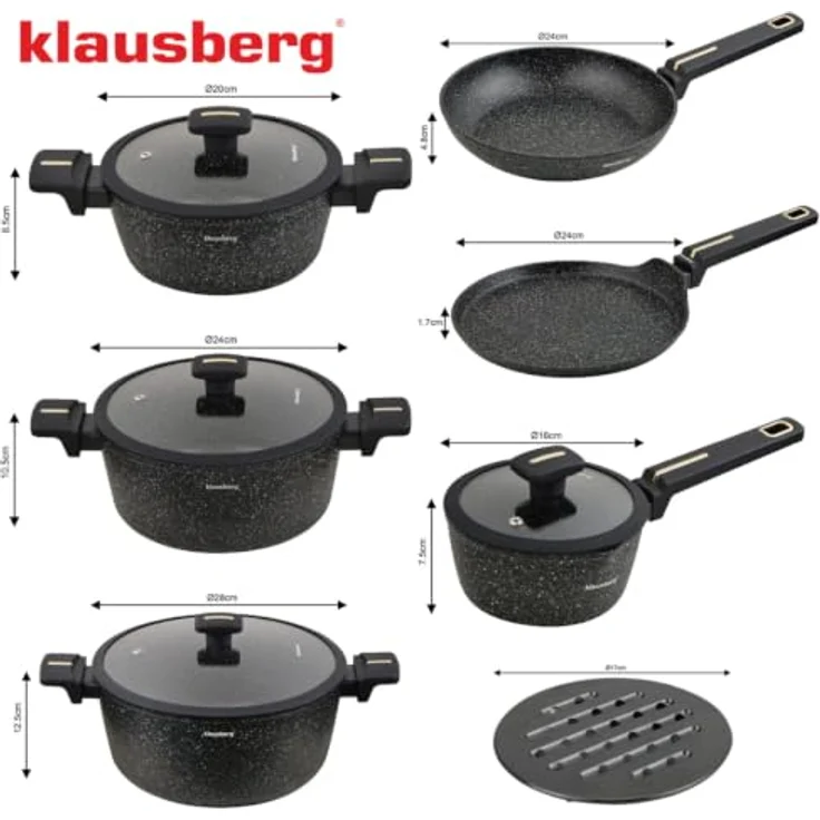 Klausberg Klausberg Set mit 12 Marmortöpfen 63911 – Bild 3