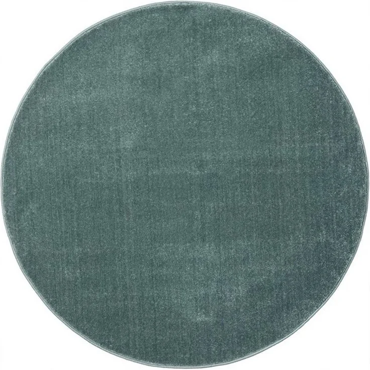Vimoda Teppich Teppich Rund Wohnzimmer Kurzflor, Rund, Höhe: 8 mm, Teppich Rund Einfarbig – Bild 4
