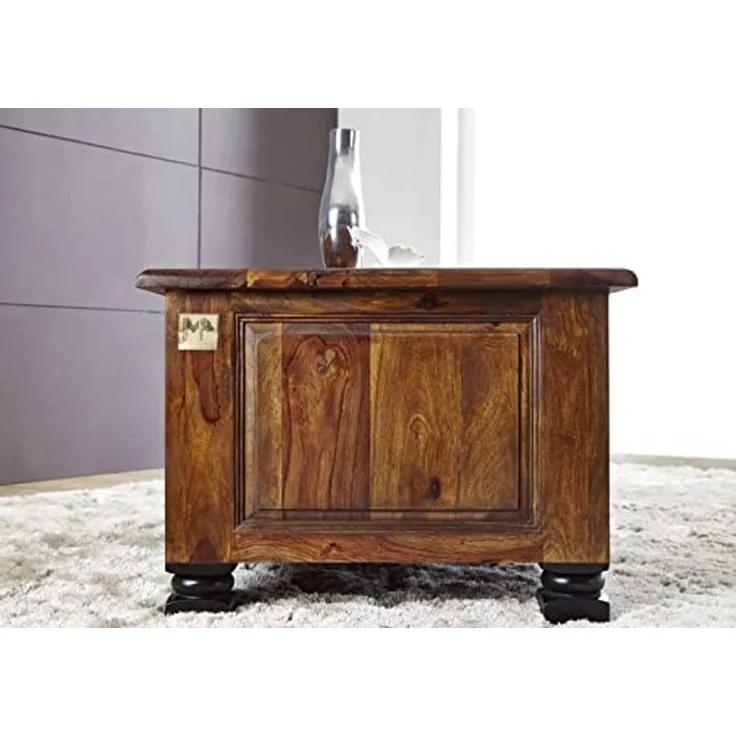Couchtisch Sheesham 115x60x45 braun lackiert NEW BOSTON #203 – Bild 5