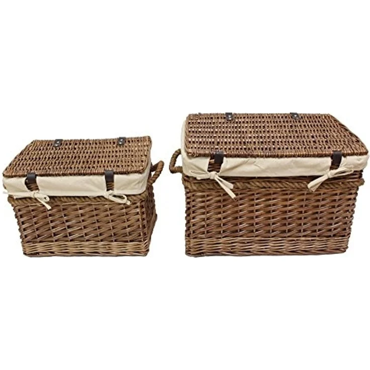 2er Set Universaltruhe My Storage Truhe Kiste Aufbewahrung Holztruhe Dekoration – Bild 2