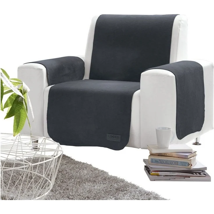 LOOKS by Wolfgang Joop Sesselschoner Sessel- und Sofaschoner, Baumwollmischung Uni – Bild 1