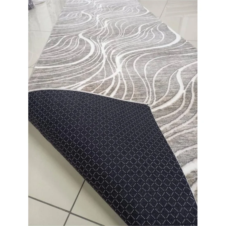 Gel-Läufer mit rutschfester Rückseite 80 x 500 cm Baumwolle Grau 88781799 [en. casa] – Bild 2