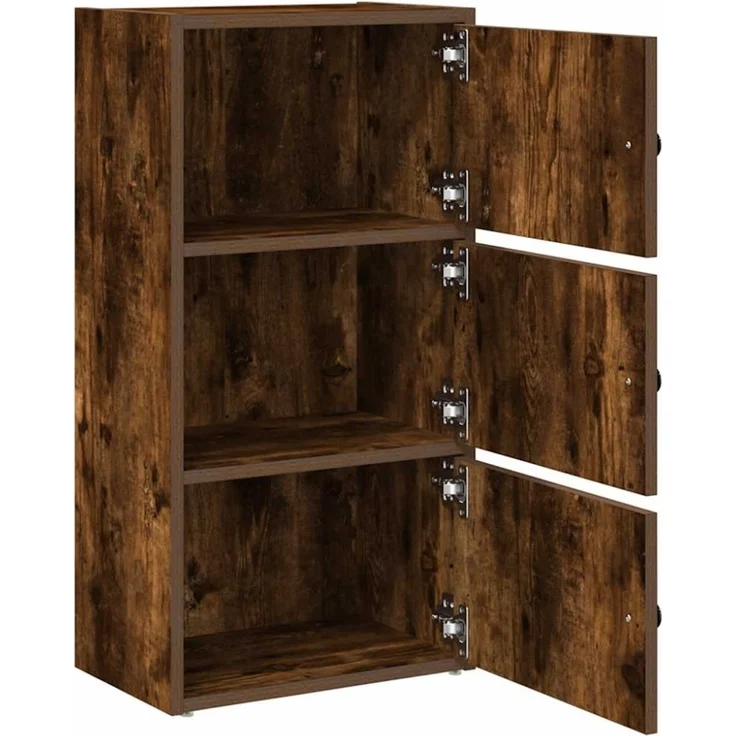 vidaXL Bücherregal Räuchereiche 40x24x77 cm Holzwerkstoff 860368 – Bild 5