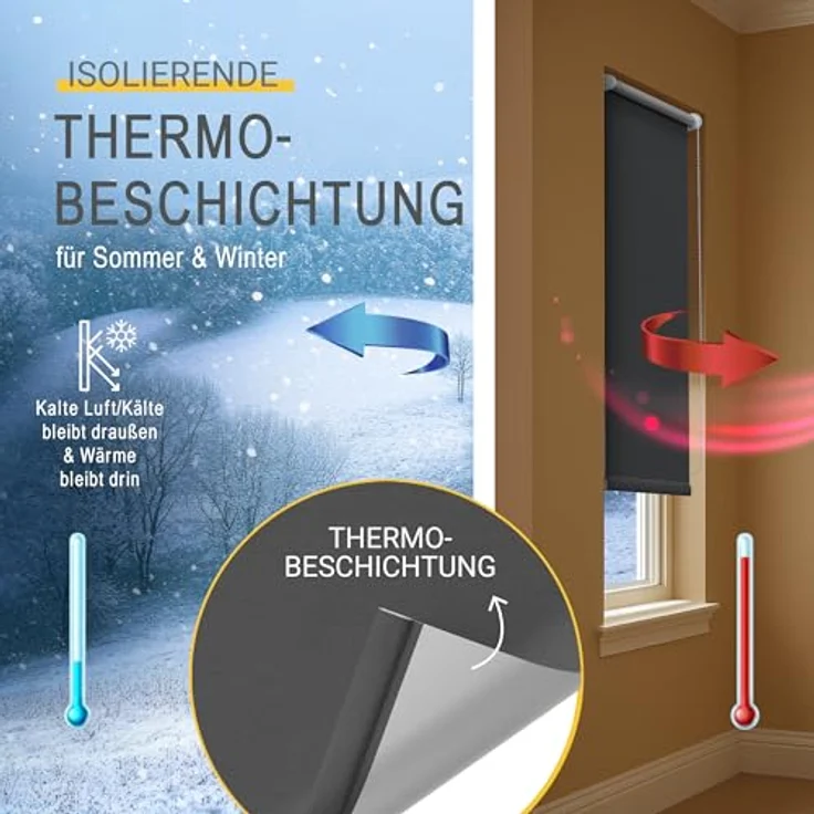 Sol Royal Thermorollo SolReflect T42 für Fenster & Türen Anthrazit, 160 x 110 x 3.1 cm – Bild 6