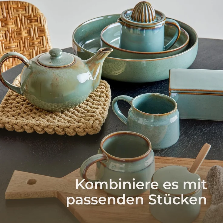 Bloomingville Kanne Bloomingville Pixie Teekanne Grün Steingut, 825 l, (Packung) – Bild 6
