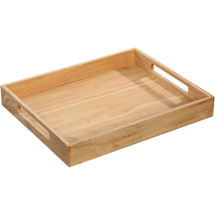 Zassenhaus Tablett eckig 44x36 cm | Gummibaum