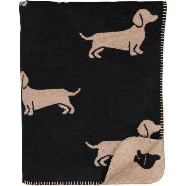 Cawö Wohndecke Kuscheldecke We love Dogs 62460-93 Dackel 150x200 – Bild 5