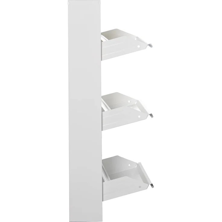DRW Schuhregal aus Metall mit 3 Klapptüren, 50 x 15 x 103 cm – Bild 6