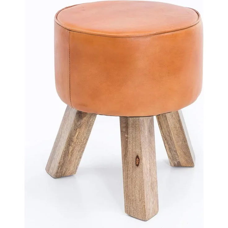 Sitzhocker in Braun - 37x37x45 (LxBxH)