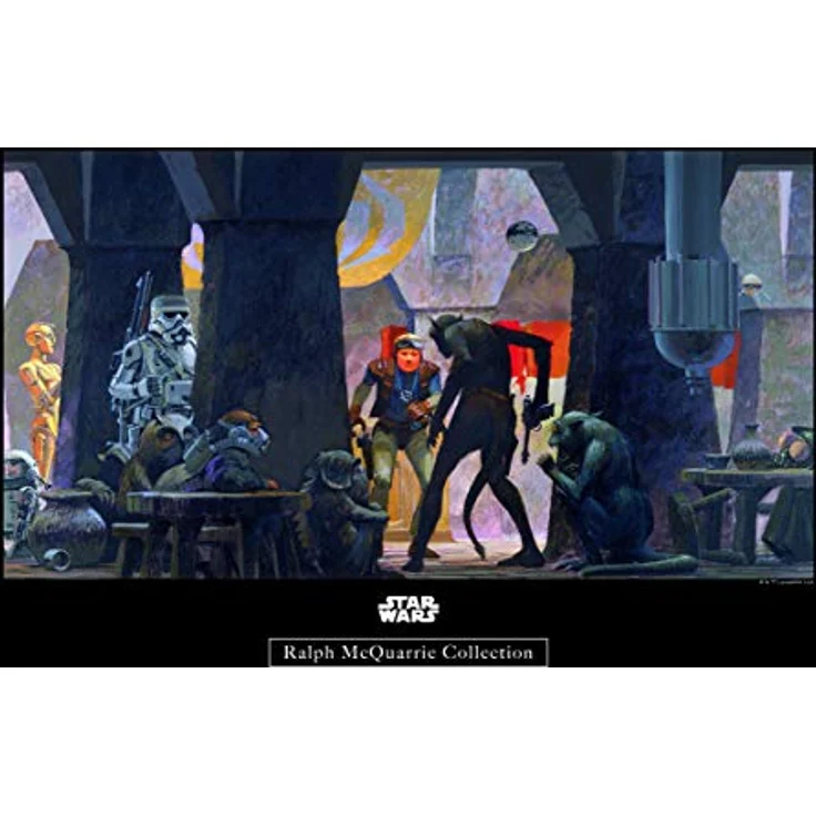 Komar Wandbild Star Wars Classic RMQ Mos Eisley Streets, Kunstdruck 40x30 cm, seidenmattes Fotopapier, ohne Rahmen, für Kinderzimmer und Jugendzimmer – Bild 1