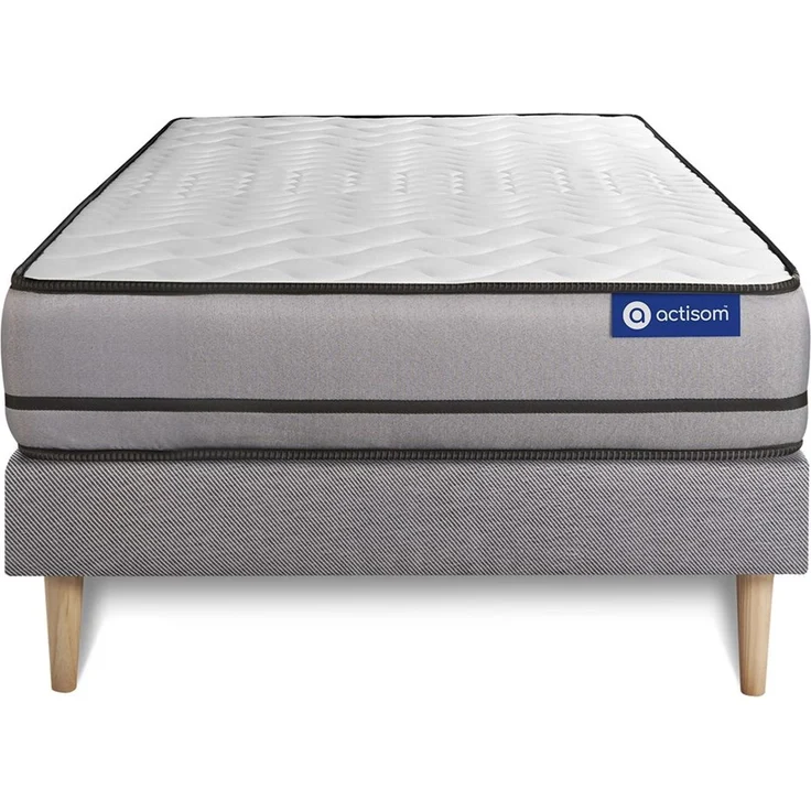 Actilatex night matratze 90x190cm + Bettgestell mit lattenrost - Dicke : 20cm - Latex und Memory-schaum - H5 – Bild 1