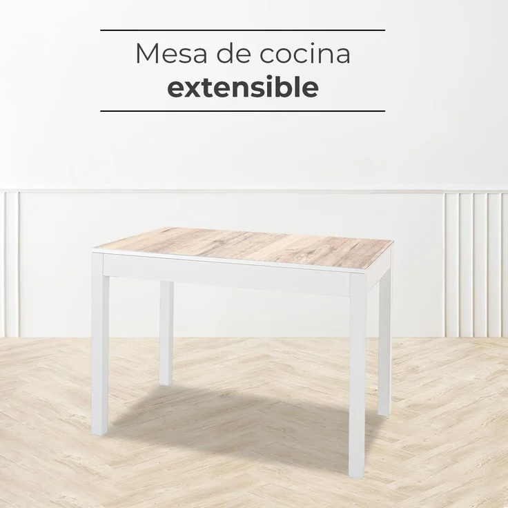 ASTIMESA küchentisch, 100x60 cm-extendida 150x60 cms – Bild 3