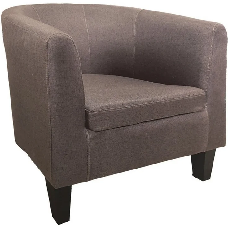 HTI-Living Cocktailsessel Clubsessel Cadogan Braun 72 x 74 x 70 cm bis 140 kg (1 Stück, 1-St), gemütliche Sitzhöhe – Bild 2