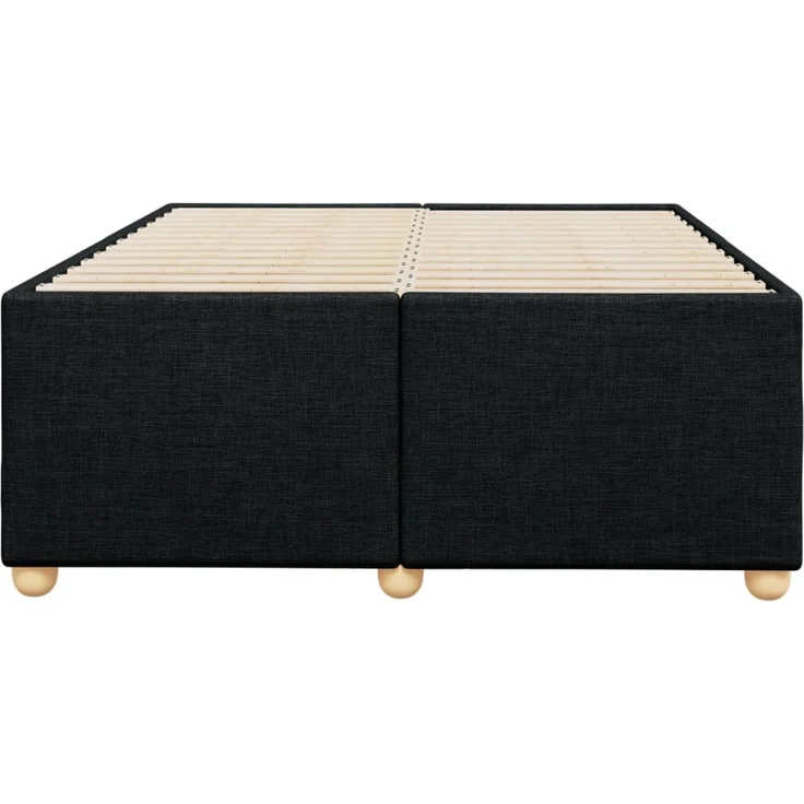 vidaXL Bettgestell ohne Matratze Schwarz 120x200 cm Stoff 3284724 – Bild 4