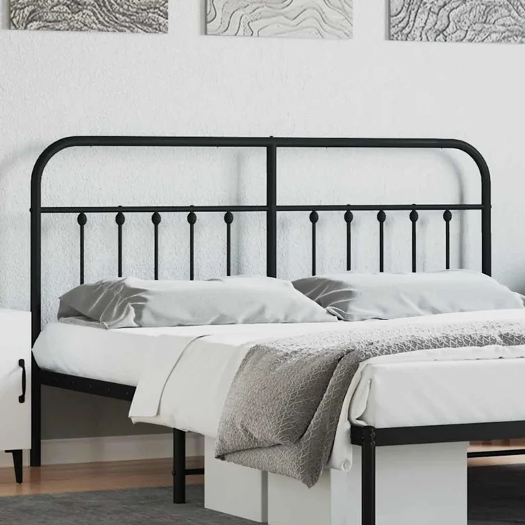 vidaXL Ersatz-Kopfteil Metall Schwarz 160 cm – Bild 2