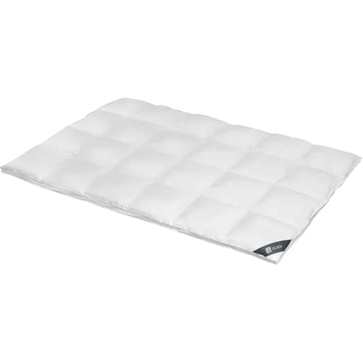 Spessarttraum Daunen Kassettendecke Silber extra warm, Füllung: 100% Daunen|155x220 cm