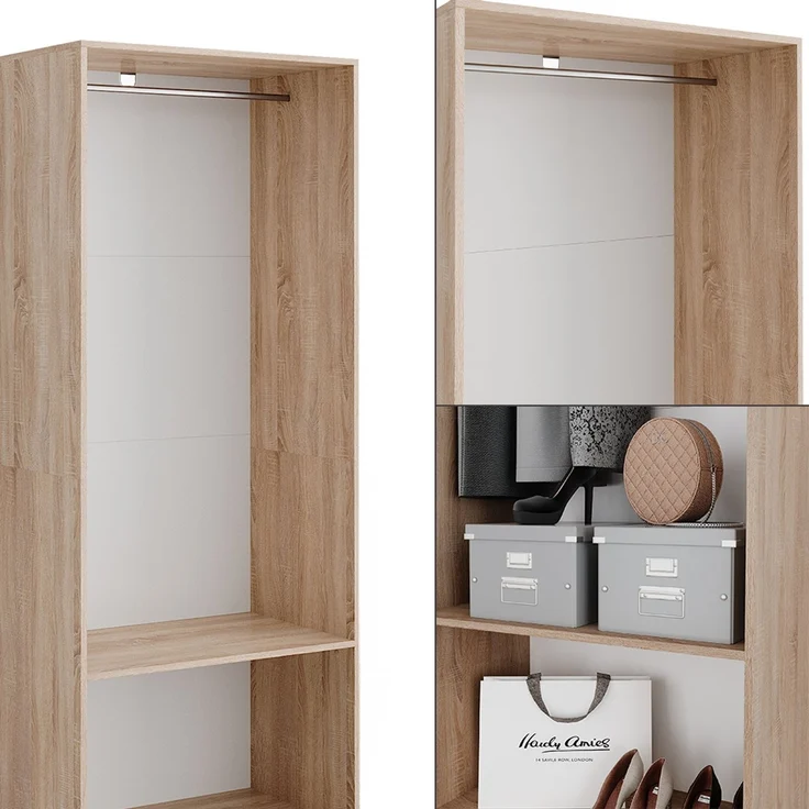 Kleiderschrank Elmo Sonoma 80 x 200 cm Vicco – Bild 6