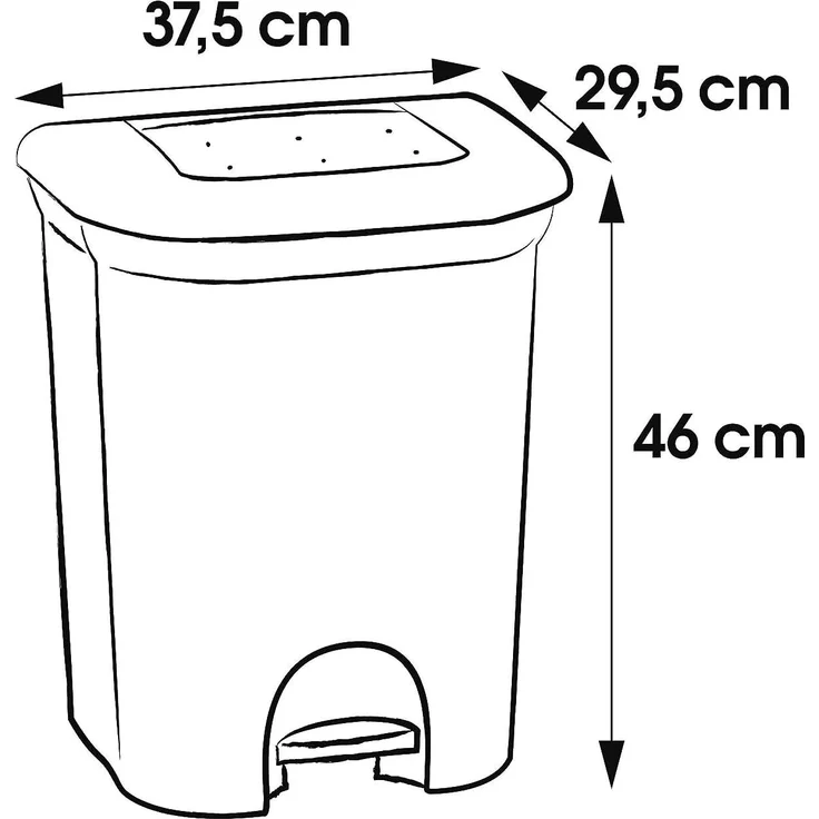 KEEEPER Step&Close DUO Treteimer 2x11 Liter – Bild 2