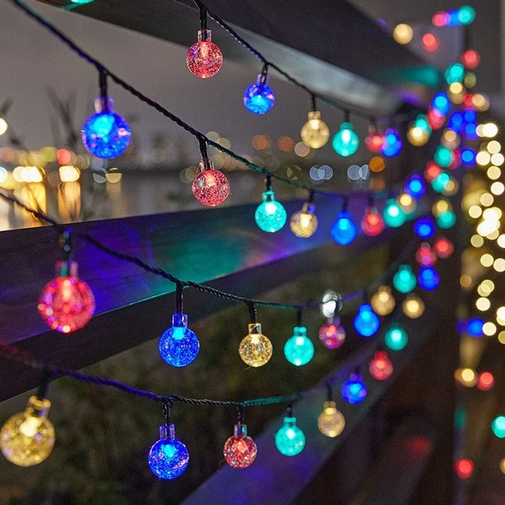 ABC LED-Lichterkette mit Sternmotiv, 10 m, für Innen- und Außenbereich – Bild 2