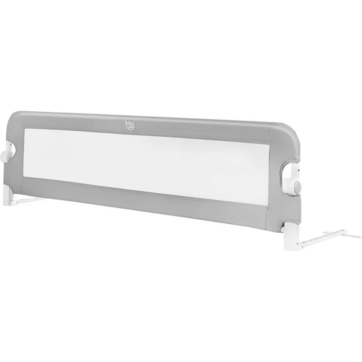 COSTWAY Bettgitter klappbar, Bettschutzgitter, Babybettgitter, Kinderbettgitter, Rausfallschutz fuer das Kinderbett, Zwillingsbett, Doppelbett, Queensize- und Kingsize-Bett 150 x 42 cm/grau – Bild 1