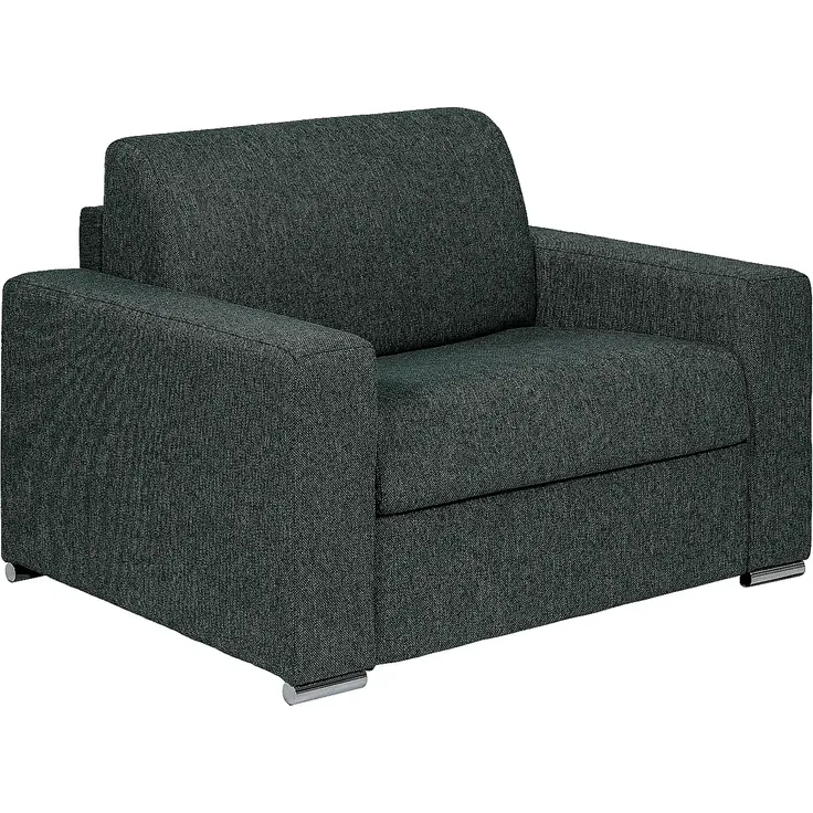 Vente-unique - CALITO Sessel Stoff Grün - B 95 cm x H 85 cm x L 126 cm – Bild 3