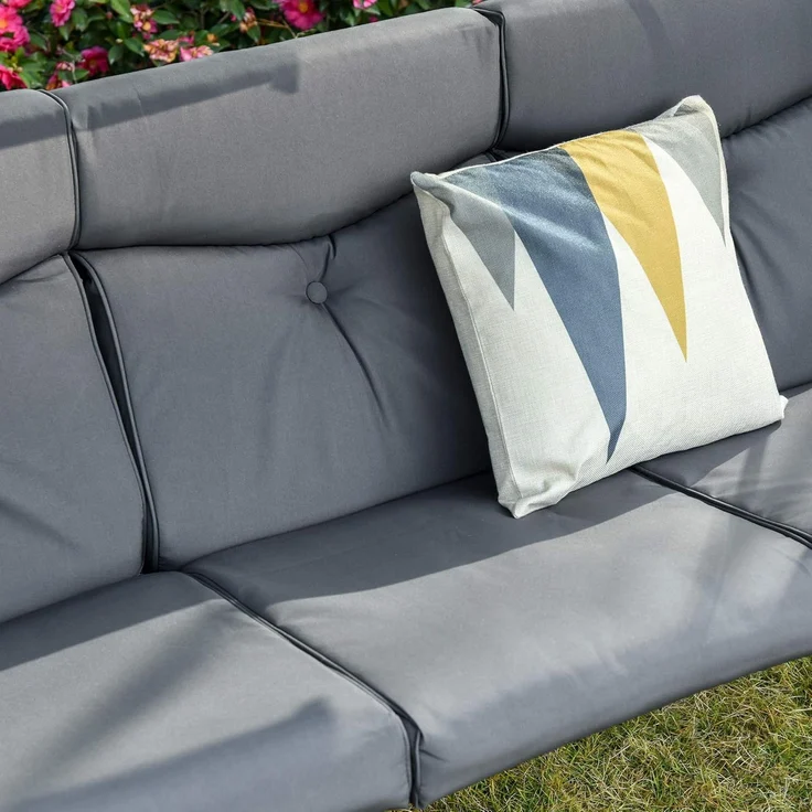 Outsunny Hollywoodschaukel mit verstellbarem Sonnendach, 3-Sitzer, Verstellbares Dach, Gartenschaukel, 1 tlg, Schaukelbank, für Garten, Balkon, Grau – Bild 9