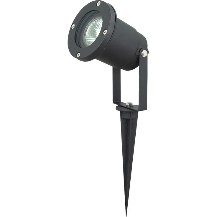 Steckleuchte aus Aluminium-Druckguss in schwarz