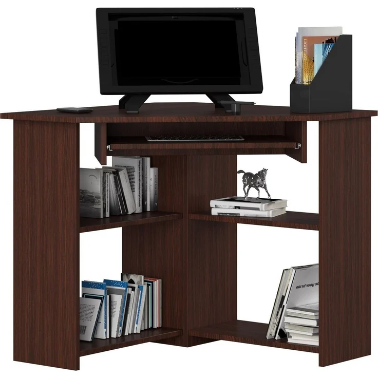 Raumhirsch Furniture Schreibtisch 80 x 80 x 74 cm Computertisch - stabil - optimale Arbeitsfläche Bürotisch, Stilvoller Eckarbeitstisch mit viel Stauraum – Laminatoberfläche – Bild 3
