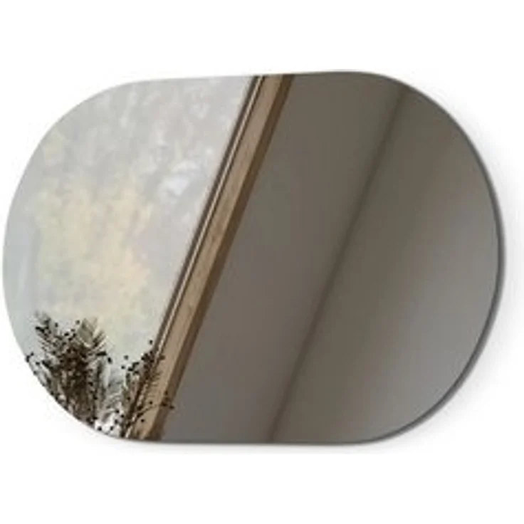EMKE Spiegel Ovaler Wandspiegel ohne Rahmen Dekospiegel (Vertikal Horizontal möglich), ohne Beleuchtung,Badezimmer Garderobe Flur – Bild 6
