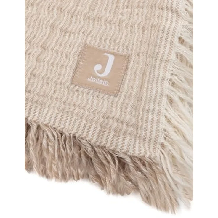 Jollein Decke Wiege - 75 x 100 cm - Fringe Stripe – Bild 3
