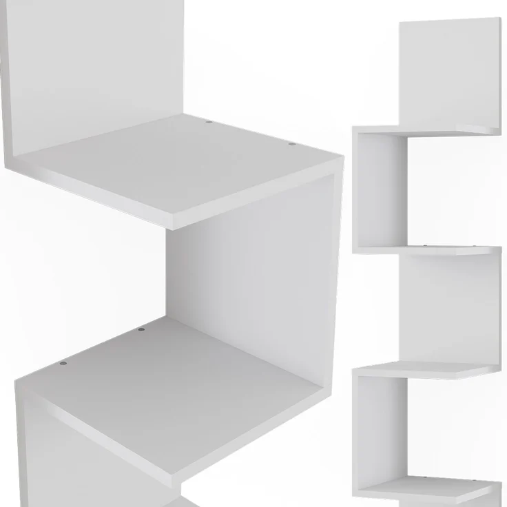 Eckregal Paolo Weiß 28 x 175.4 cm 2er Set Vicco – Bild 6