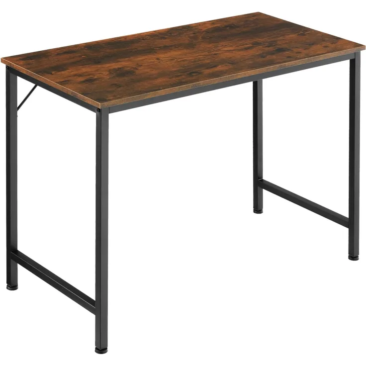 tectake Schreibtisch Schrebitisch (1-St, 1 tlg), Geradliniger Schreibtisch im minimalistischen Industrie-Stil