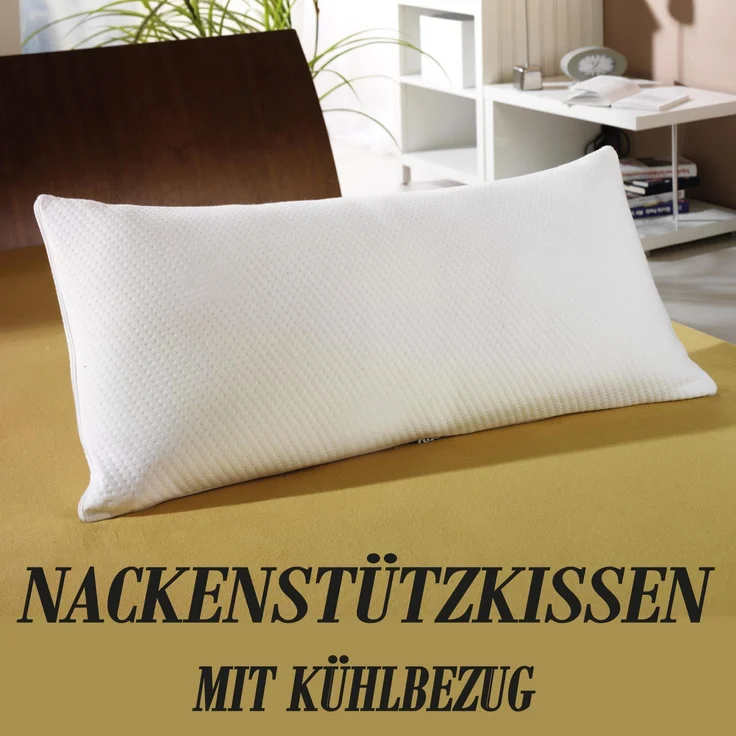 Kühlendes Kopfkissen 40x80cm - Kühlkissen - Öko Tex, Temperaturregulierend - Nackenstützkissen Kühl Effekt – Bild 6