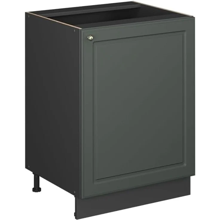 Küchenunterschrank Fame-Line Grün-Gold Landhaus/Anthrazit 60 cm 1 Tür ohne Arbeitsplatte Vicco – Bild 1