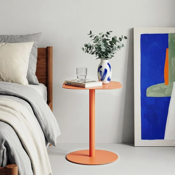 Beistelltisch Nastätten 50x40x40 cm Orange [en. casa] – Bild 2