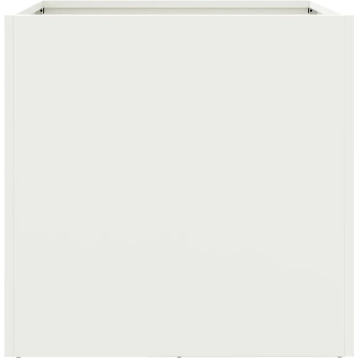 vidaXL Pflanzkübel Weiß 49x47x46 cm Stahl 841561 – Bild 5