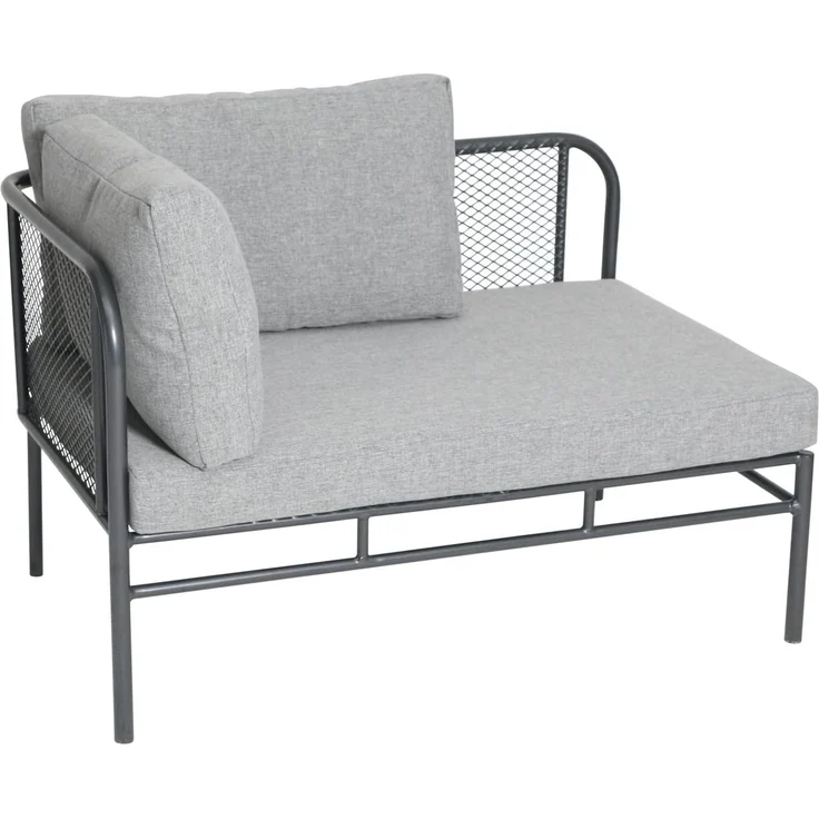 Greemotion 'Toulouse' Lounge-Set 2-teilig, hellgrau / anthrazit 180/210 x 42 x 70 cm – Bild 4