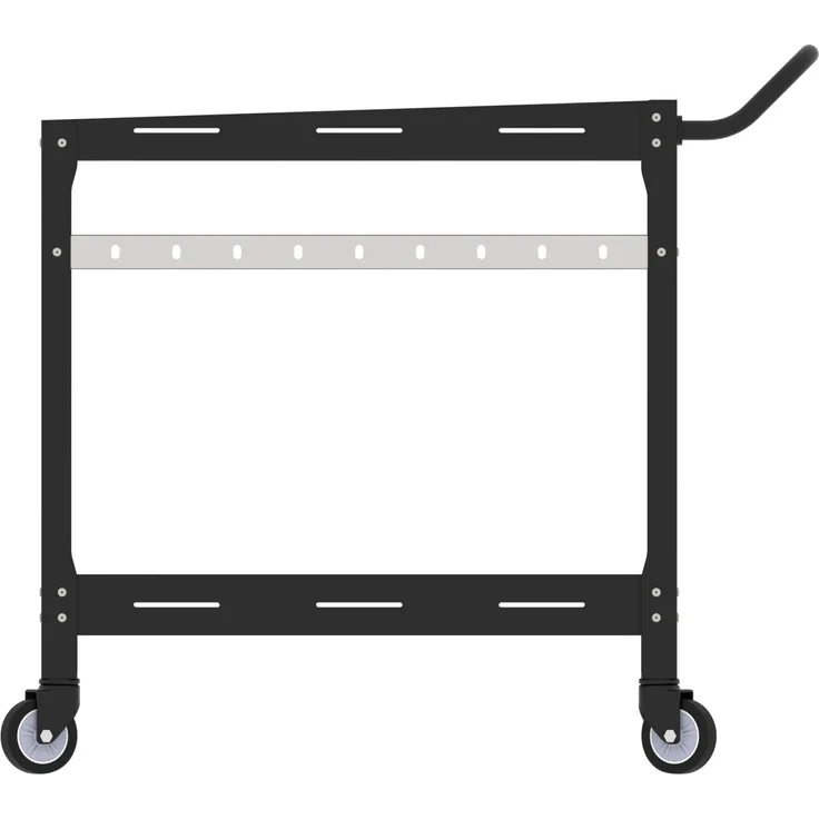 Outdoor Servierwagen Bard Stahl 72x77x38 cm Schwarz [casa. pro] – Bild 6