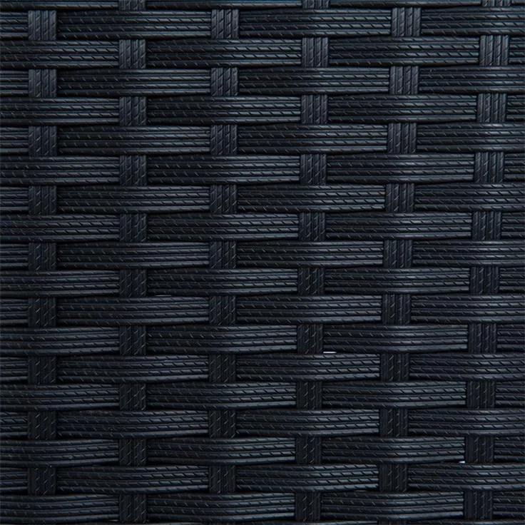 Polyrattan Beistelltisch Loungetisch Rattan Gartentisch Balkontisch Schwarz – Bild 9
